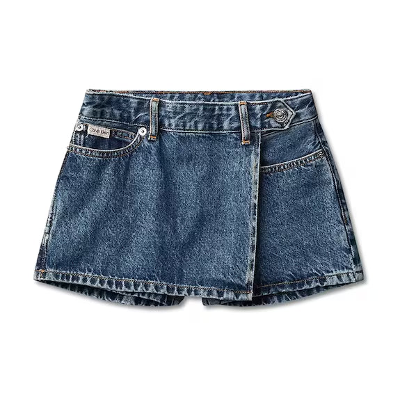 GONNA-PANTALONE BAMBINA CALVIN KLEIN JEANS DENIM LAVATO