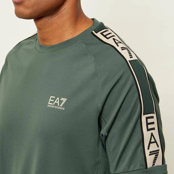 T-SHIRT UOMO EA7 EMPORIO ARMANI CON BANDE LOGATE