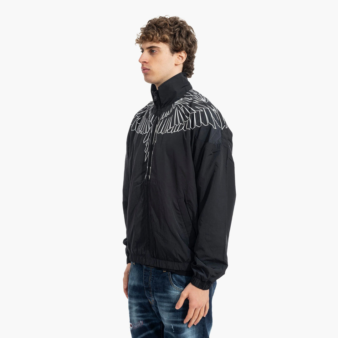 GIACCA A VENTO MARCELO BURLON WINGS WINDBREAKER BLACK