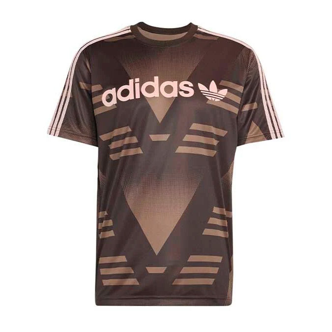 T-SHIRT UNISEX ADIDAS ORIGINALS LOOSE SPONSORED MARRONE CAFFÈ