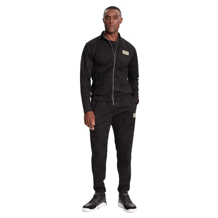 7M000676 AF16718 - Pantaloni - EMPORIO ARMANI - Joggers - EA7 - Nero Cotone - Stile Athelisure - Abbigliamento Autunno Inverno