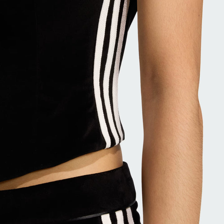 ADIDAS ORIGINALS WOMEN'S VELVET CORSET – BLACK – KF4693
