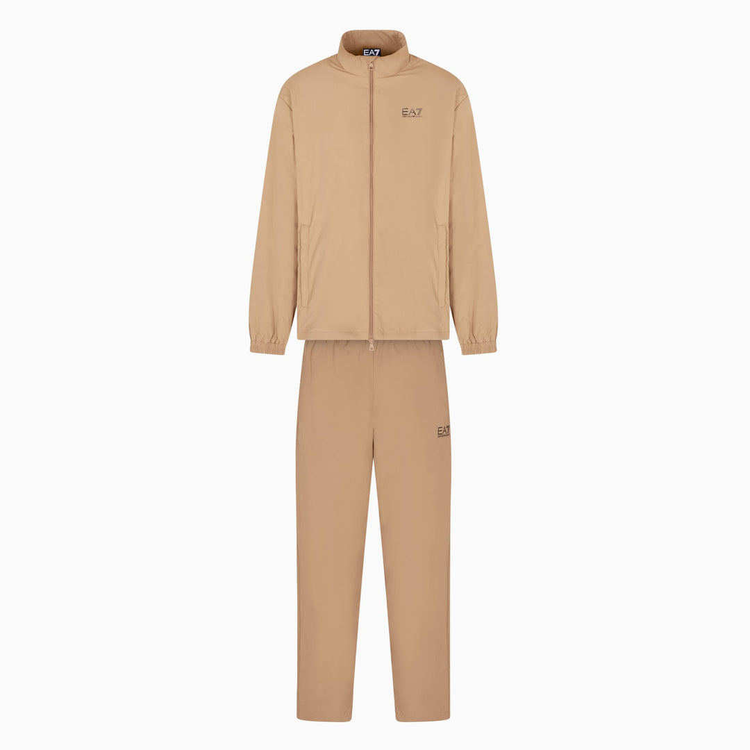 TUTA UOMO COMPLETA EA7 EMPORIO ARMANI CORE IDENTITY NYLON BEIGE TIGERS EYE & BLACK 7M000954 AF13190