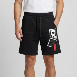 BERMUDA UOMO DROP SEASON 2 BLACK VERTICAL LOGO