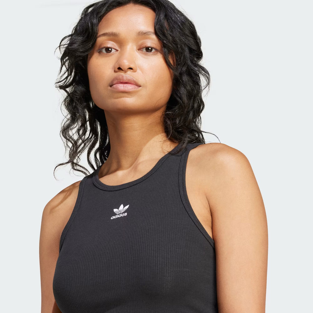 TOP ADIDAS ORIGINALS ESSENTIALS RIBBED BLACK