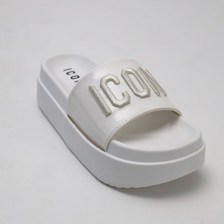 CIABATTE ICON PLATFORM LOGO RELIEF DONNA