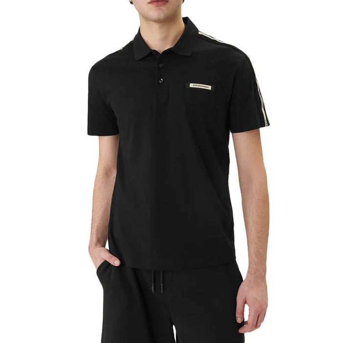 POLO UOMO EA7 EMPORIO ARMANI CON LOGO MANICHE