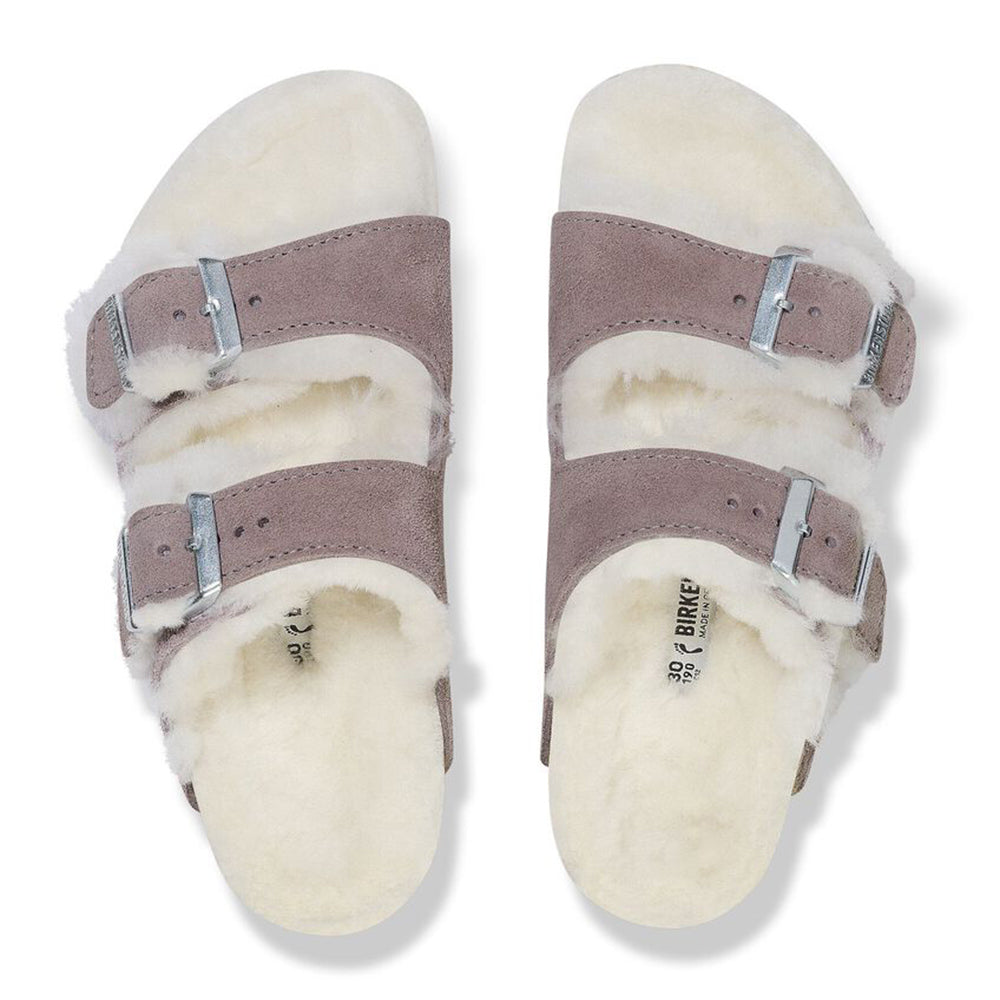 SANDALI BAMBINO BIRKENSTOCK ARIZONA SHEARLING FADED PURPLE