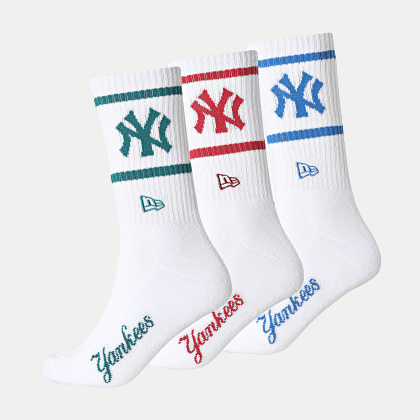 CALZE A TUBO NEW ERA MLB NEW YORK YANKEES WHITE