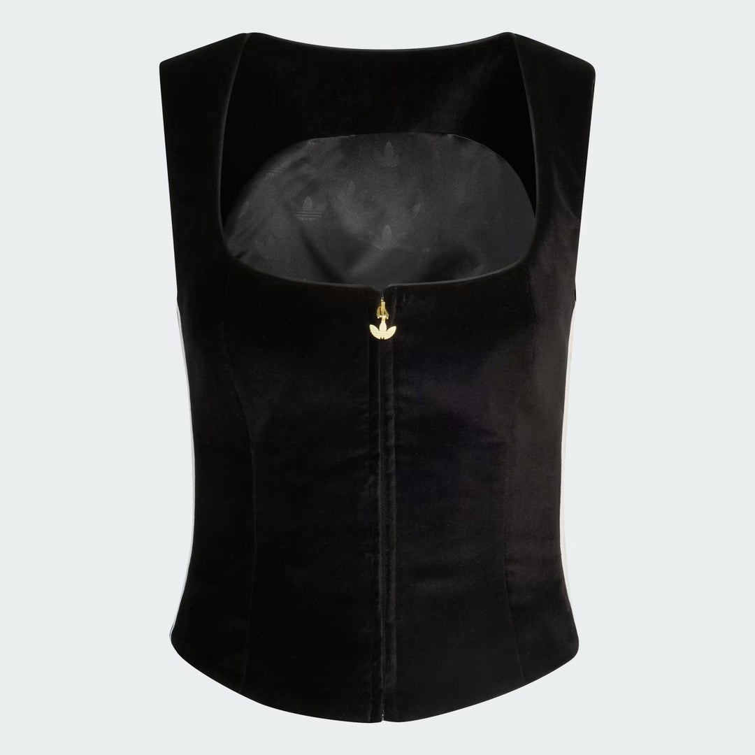 ADIDAS ORIGINALS WOMEN'S VELVET CORSET – BLACK – KF4693