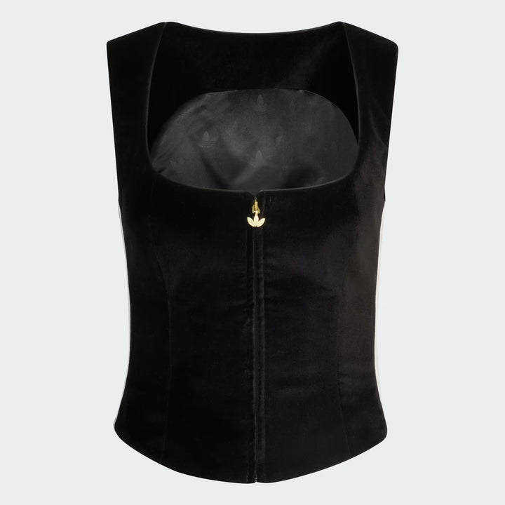 ADIDAS ORIGINALS WOMEN'S VELVET CORSET – BLACK – KF4693
