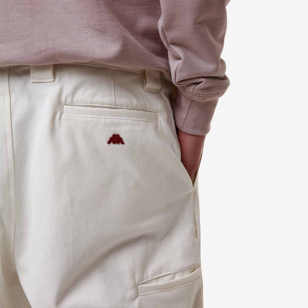 PANTALONI CHINO UOMO KAPPA ROBE DI KAPPA MEBSUTA PEACHED BIANCO