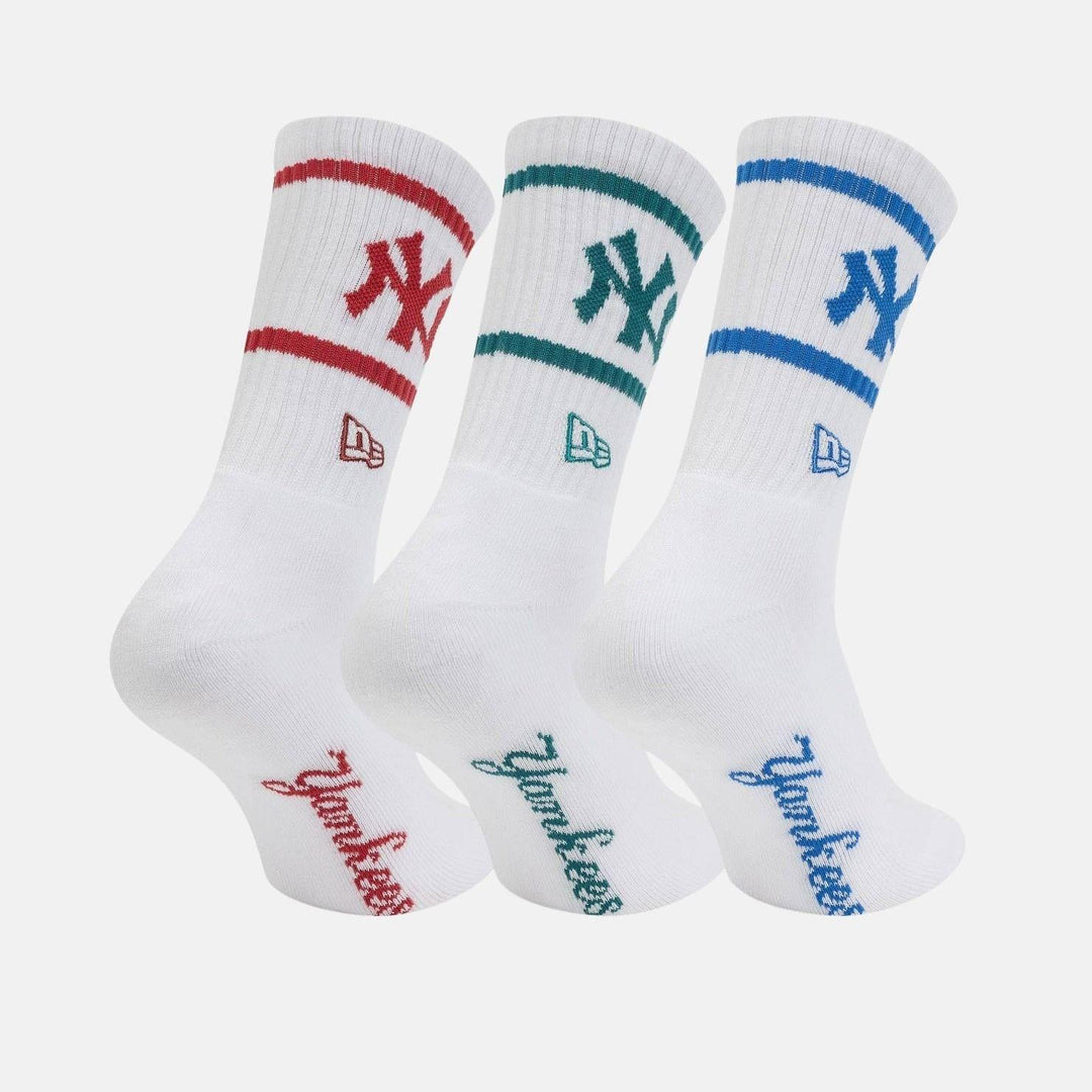 CALZE A TUBO NEW ERA MLB NEW YORK YANKEES WHITE