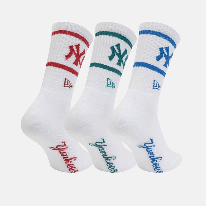 CALZE A TUBO NEW ERA MLB NEW YORK YANKEES WHITE