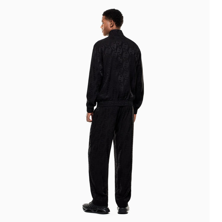 TUTA COMPLETA UOMO EA7 EMPORIO ARMANI VISCOSA JACQUARD NERA