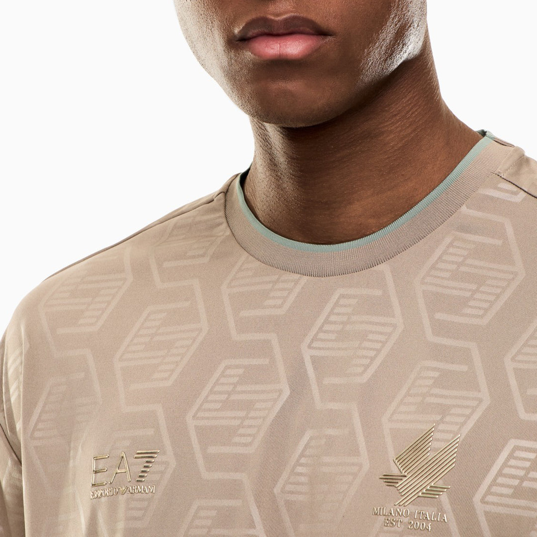 COMPLETO UOMO EA7 EMPORIO ARMANI SET T-SHIRT E SHORTS SOCCER