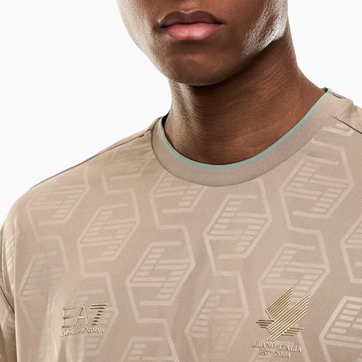 COMPLETO UOMO EA7 EMPORIO ARMANI SET T-SHIRT E SHORTS SOCCER