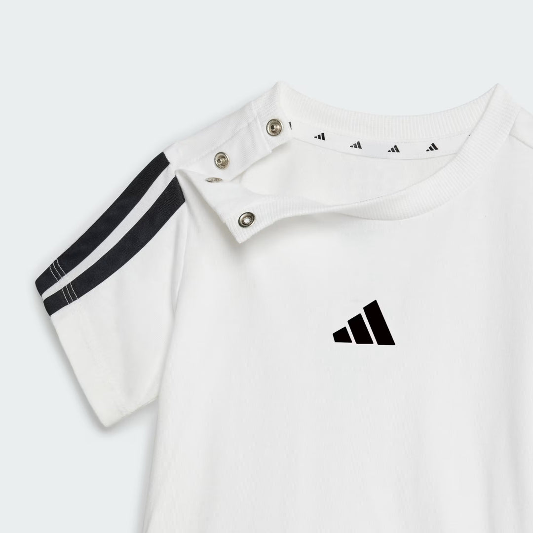 COMPLETINO ADIDAS ESSENTIALS TEE INFANT BIANCO/NERO
