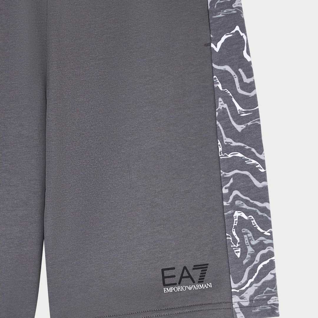 BERMUDA JUNIOR EA7 EMPORIO ARMANI CON BANDE GRAFICHE