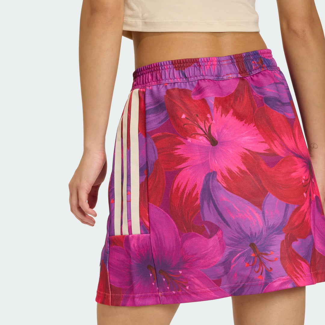 MINIGONNA DONNA ADIDAS X FARM RIO MULTICOLOR ROSA