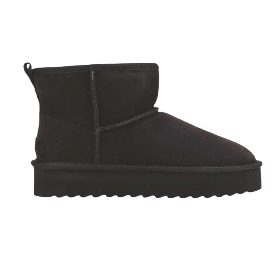 HC.SHEARPLA1 - Scarpe - Donna - Colors Of California - Stivaletto In Camoscio - Must-Have - Marrone & Caramel - Outfit Invernale - Abbigliamento Autunno/Inverno