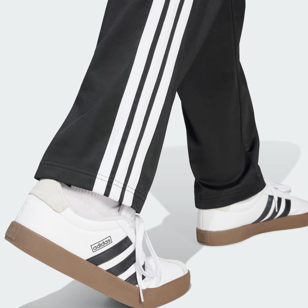 ADIDAS 3-STRIPES TRICOT OPEN HEM TRACK PANTS BLACK JI8802