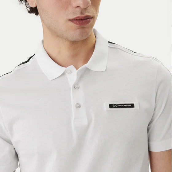 POLO UOMO EA7 EMPORIO ARMANI CON LOGO MANICHE