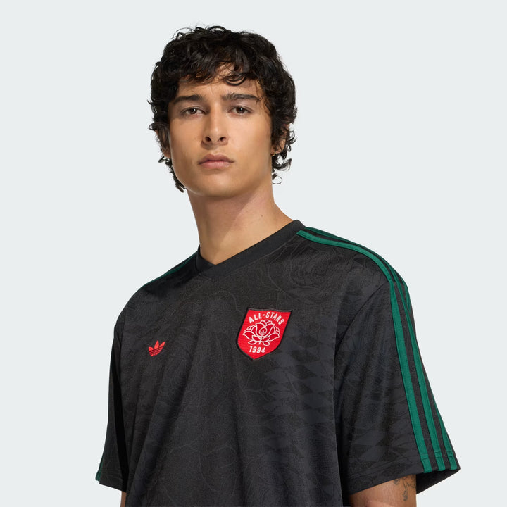 T-SHIRT JERSEY UOMO ADIDAS ORIGINALS ROSES NERA
