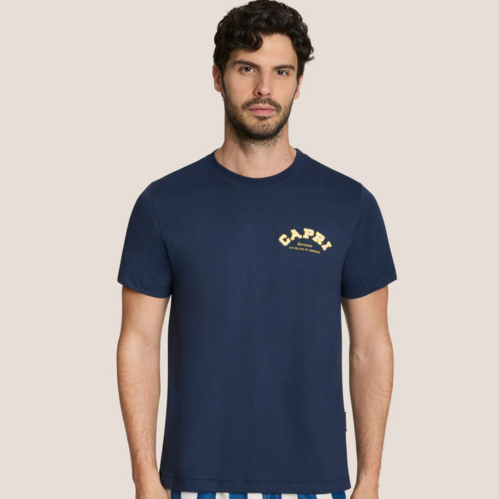 T-SHIRT UOMO 4GIVENESS COTONE PREMIUM CON GRAFICA RICAMATA