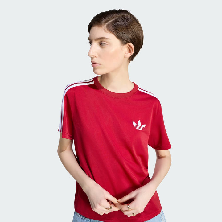 T-SHIRT DONNA ADIDAS ORIGINALS FIREBIRD ROSSA