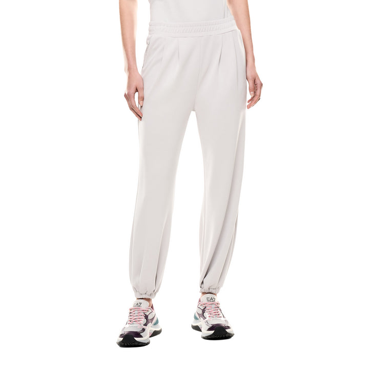 7W000446 AF12643 - Donna - Pantaloni - EMPORIO ARMANI - MODAL ELASTICIZZATO - Logo Stampato - Jogger - Casual - Tempo Libero & Sport - Abbigliamento Autunno Inverno