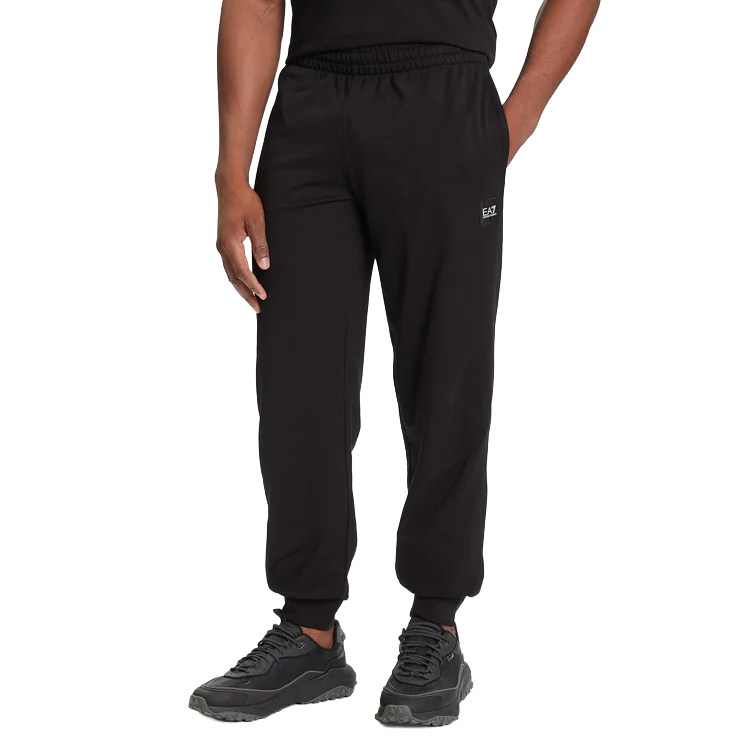 7M000907 AF13512 - Tute - Uomo - EMPORIO ARMANI - Sportiva - EA7 - JERSEY TRACKSUIT - Nera - Look Minimalista - Abbigliamento Autunno Inverno