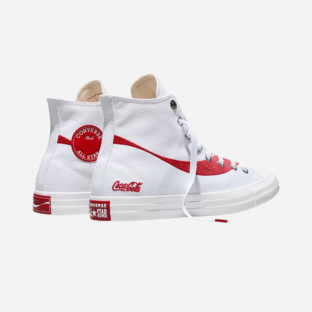 SNEAKERS UNISEX ALTE CONVERSE CHUCK TAYLOR ALL STAR X COCA-COLA BIANCHE A18434C