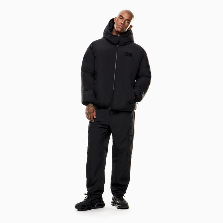 7M000699 AF15951 - GIACCA IMBOTTITA CON CAPPUCCIO EMPORIO ARMANI EA7 NERO