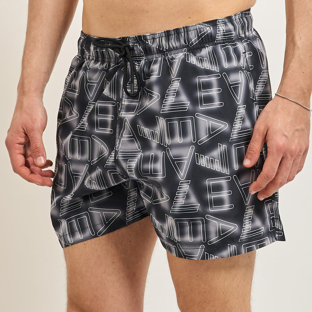 COSTUME BOXER DA BAGNO UOMO EA7 EMPORIO ARMANI STAMPA GRAFICA