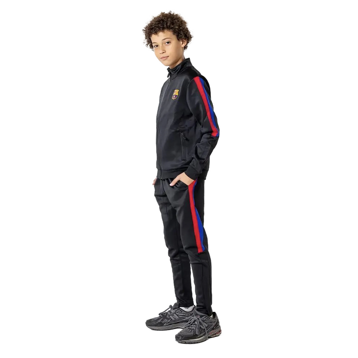 FC BARCELONA BLACK TRAINING TRACKSUIT FOR KIDS AND TEENS 5002CHOUP