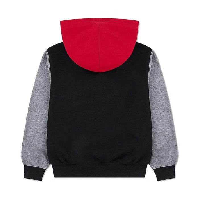 95F121 - FELPE - CON CAPPUCCIO JORDAN BROOKLYN BAMBINO - NERO/ROSSO/GRIGIO