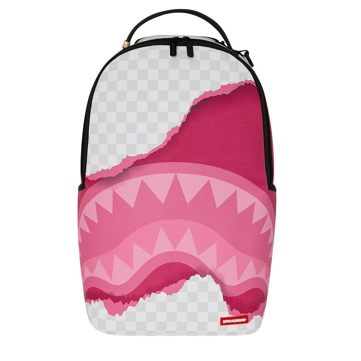 ZAINO UNISEX SPRAYGROUND 3D CHECK PINK BIANCO GRIGIO [PREORDER]