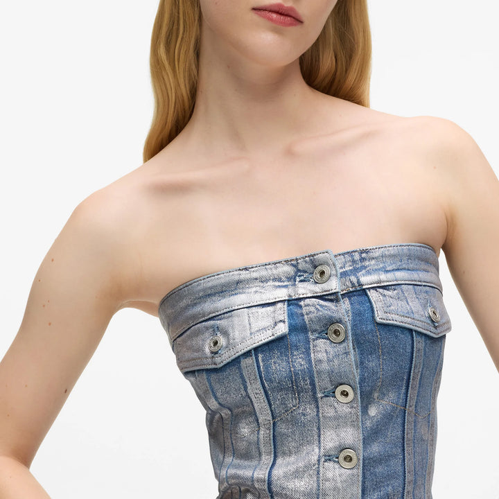 TOP KARL LAGERFELD JEANS COATED BLUE KLB1W11023 B1W11023 WOMEN