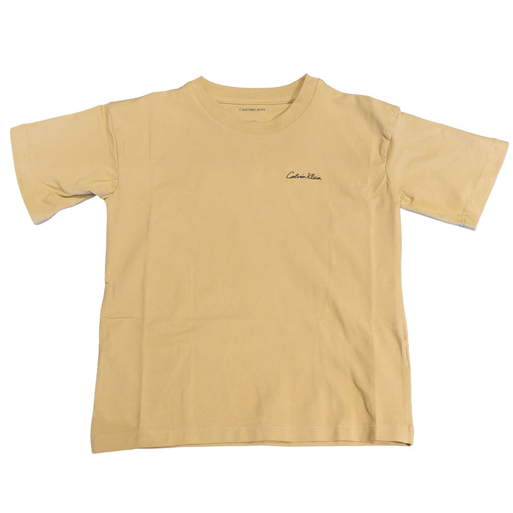 T-SHIRT CALVIN KLEIN JEANS INTERLOCK LOGO BEIGE JUNIOR