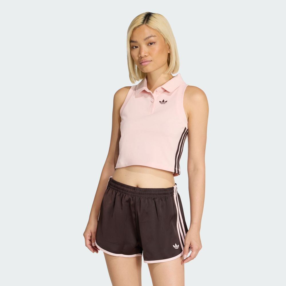 POLO SMANICATA ADIDAS ORIGINALS SLIM PINK