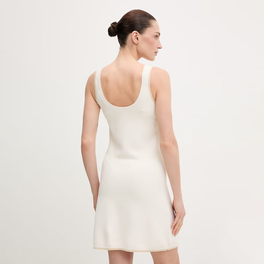 ABITO DONNA EA7 EMPORIO ARMANI SENZA MANICHE BIANCO