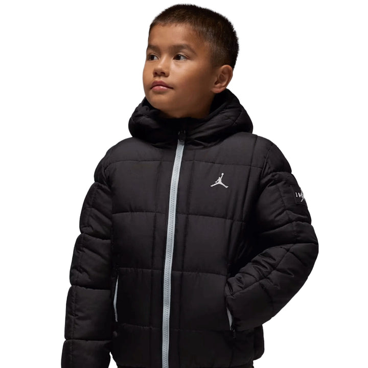 85F009 - Giacche - Bambini 3/7 Anni - JORDAN PUFFER IMBOTTITA CON CAPPUCCIO - NERO ICONICO - Bomber Jacket - Abbigliamento - Autunno/Inverno