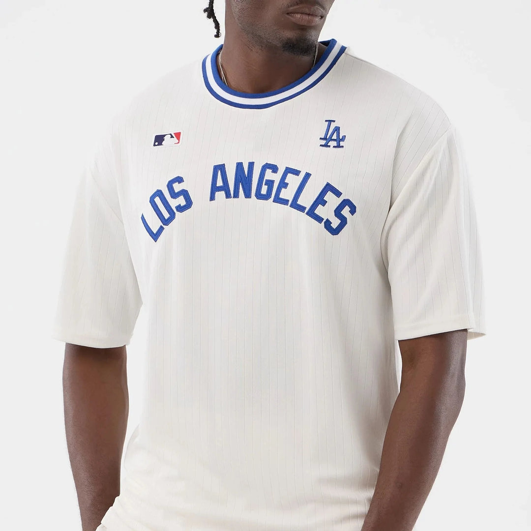 T-SHIRT NEW ERA LOS ANGELES DODGERS MLB ARCH OPEN WHITE OVERSIZED