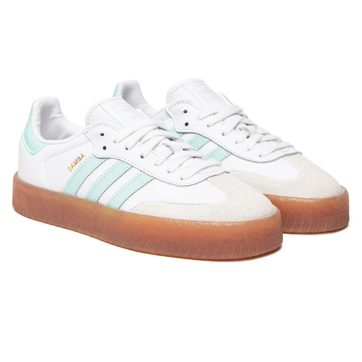 SNEAKERS DONNA ADIDAS ORIGINALS SAMBAE WHITE MINT