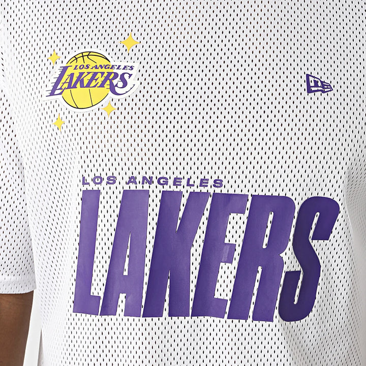 T-SHIRT NEW ERA NBA PLAYER GRAPHIC OVERSIZE LAKERS BIANCA 60771594