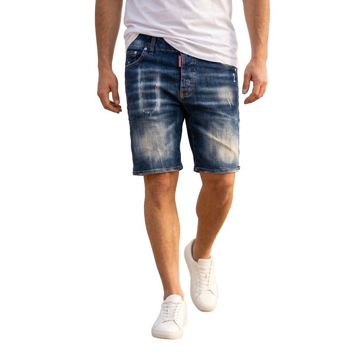 BERMUDA REVOLUTION UOMO G2 FIRENZE DENIM BLU DISTRESSED – BLUE METEORIT