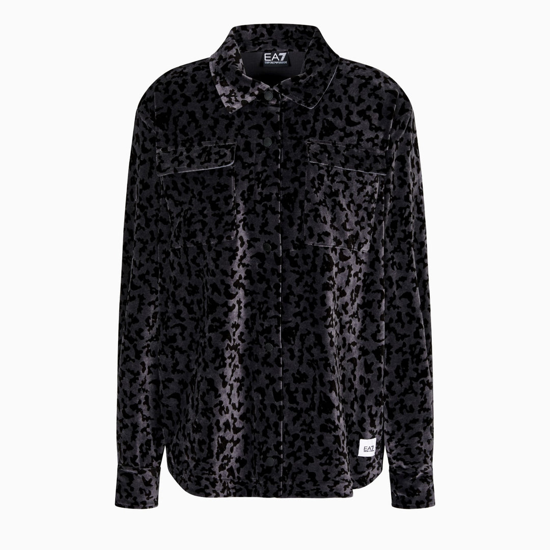 7W000666 AF15937 - Camicie - EMPORIO ARMANI - Donna - Ciniglia Animalier - Overshirt - Stampa Animalier - Casual Chic