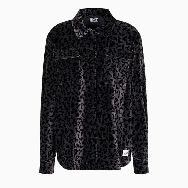7W000666 AF15937 - Camicie - EMPORIO ARMANI - Donna - Ciniglia Animalier - Overshirt - Stampa Animalier - Casual Chic