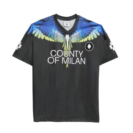 T-SHIRT MARCELO BURLON COUNTY OF MILAN LOGO BLACK